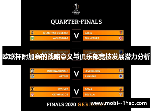 欧联杯附加赛的战略意义与俱乐部竞技发展潜力分析